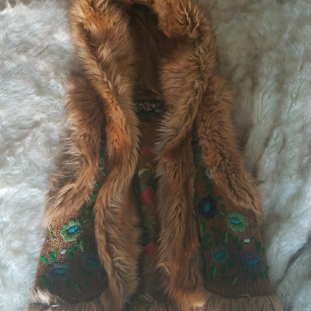 Desigual Faux Fur Vest